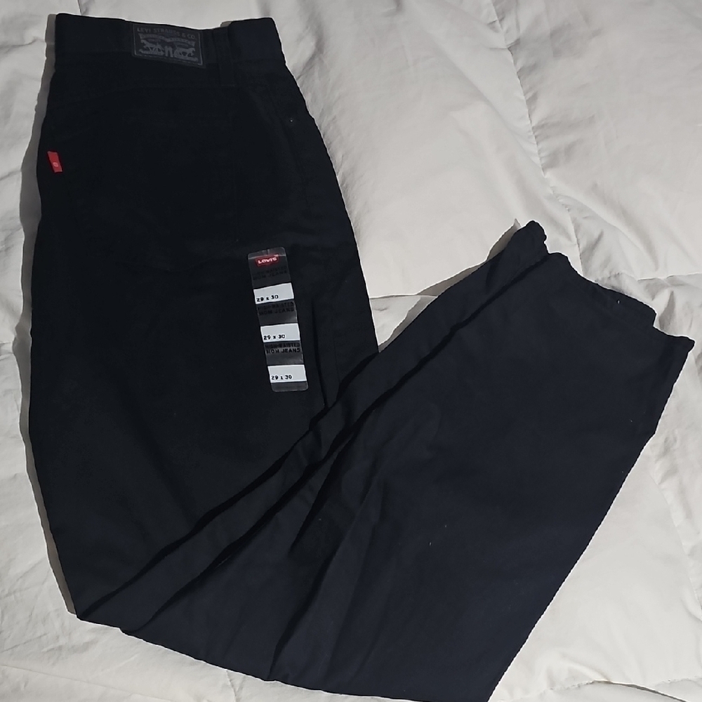 Levi's Women's High Waisted Mom Black Jeans